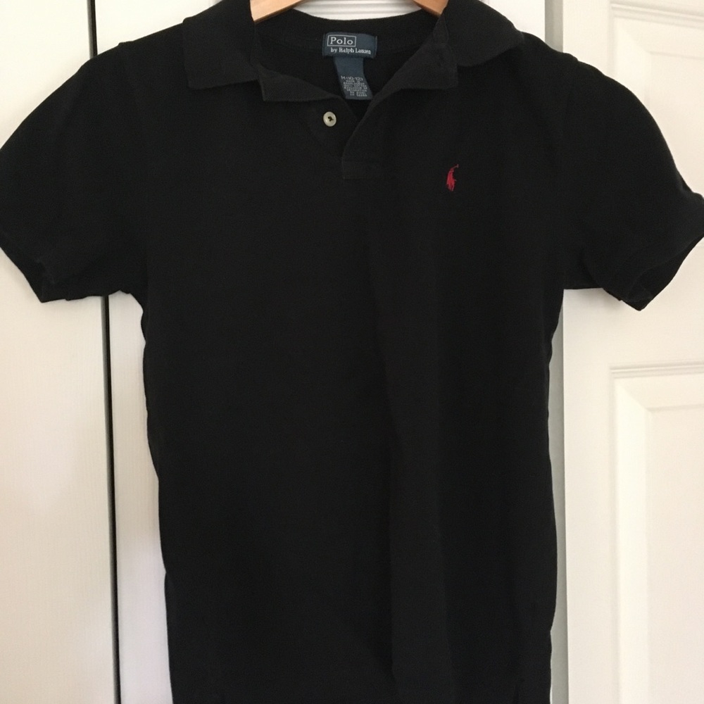 Polo Ralph Lauren boys black collared shirt 10-12